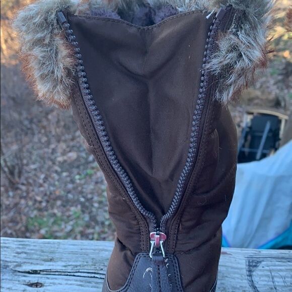 Lands end Faux Lined Winter boots Sz 5Y - Picture 7 of 9